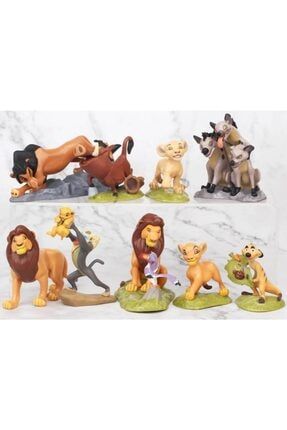 Bekçi Kral Lion King Simba Aslan Kral Figürü Tam Set 9-10 cm LIONKSIM2D