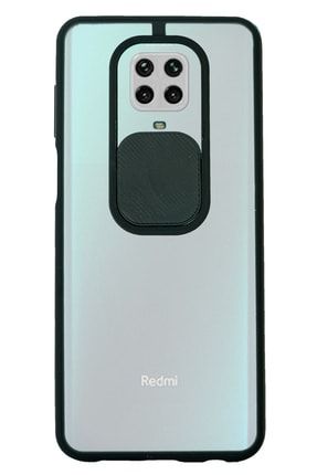 Xioami Note 9 Pro - Note 9s Slayt Kamera Lens Korumalı Siyah Telefon Kılıfı kamerakoruyucunote9pro