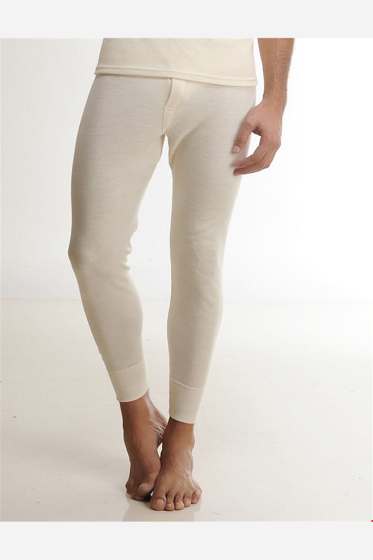 Men's Cream Long Bottom Underwear