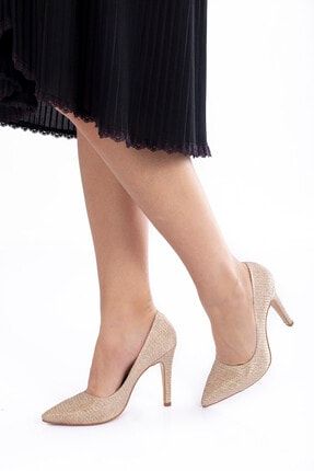 Rose Mercan Aynalı Stiletto Topuklu Kadın Klasik Ayakkabı 1501cnr CNR1501AMA