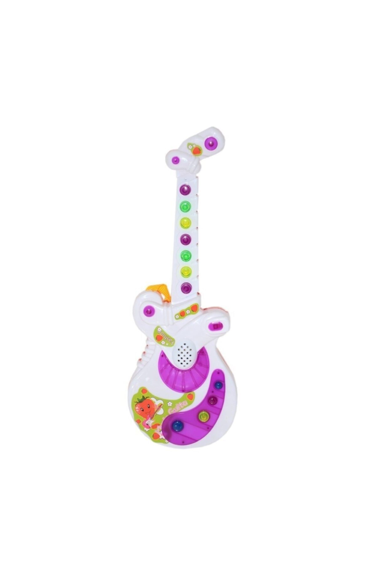 can oyuncak Sesli Işılklı Gitar . Müzikli Gitar 35 Cm Boyunda Şık Gösterişli Gitar (1 Adet) fotoğrafı 3 (önizleme)