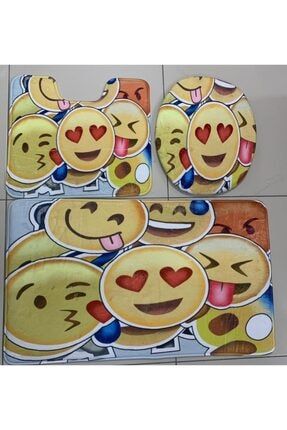 Visco Emoji Smile 3’lü Klozet Takımı 869982190100