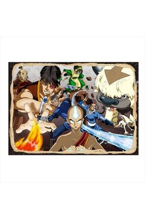 Avatar Anime Art Mdf Poster 50cm X 70cm yatık-15679-50-70