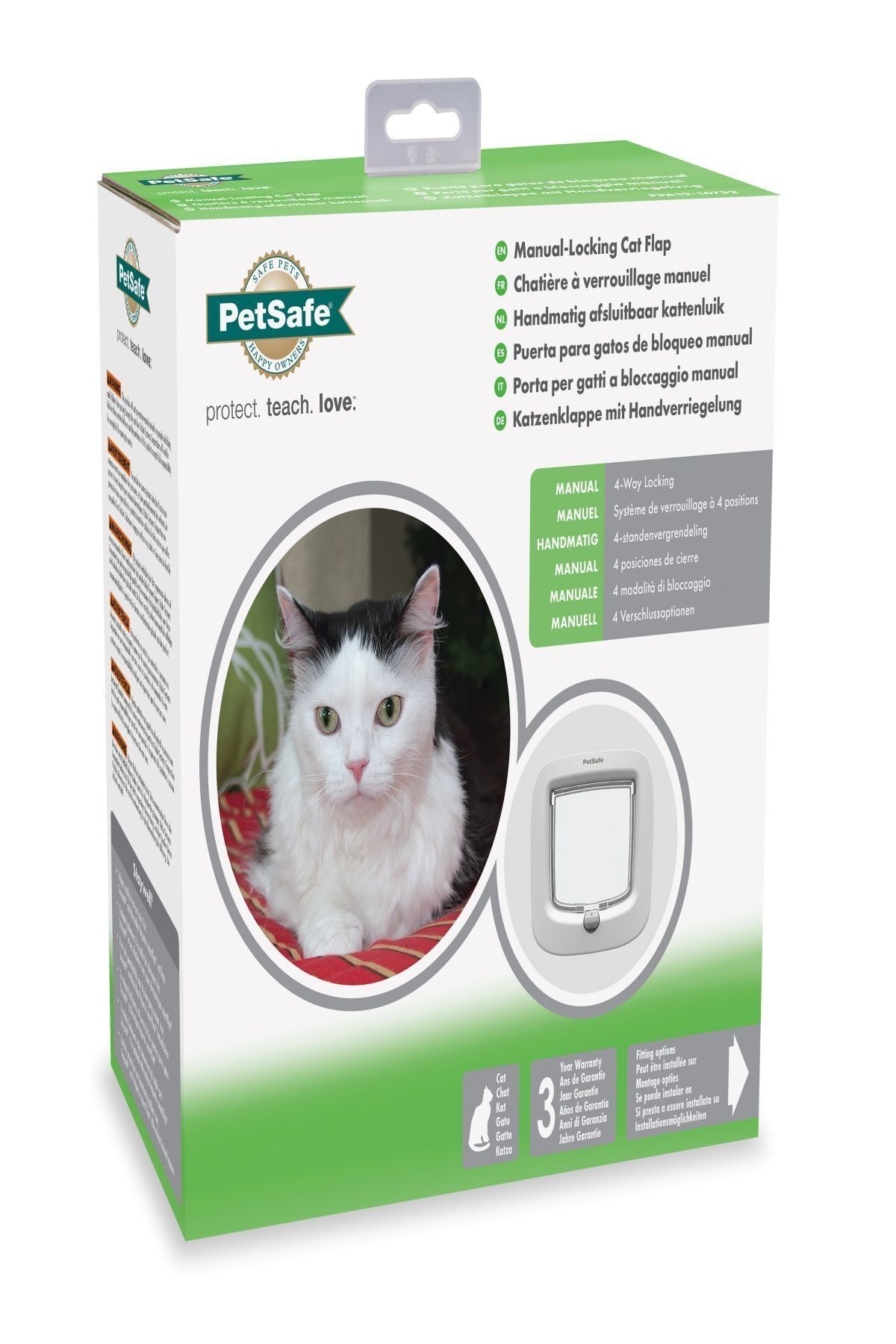 PetSafe-Manual 4-Way Locked Door White Ppa19-16732 2