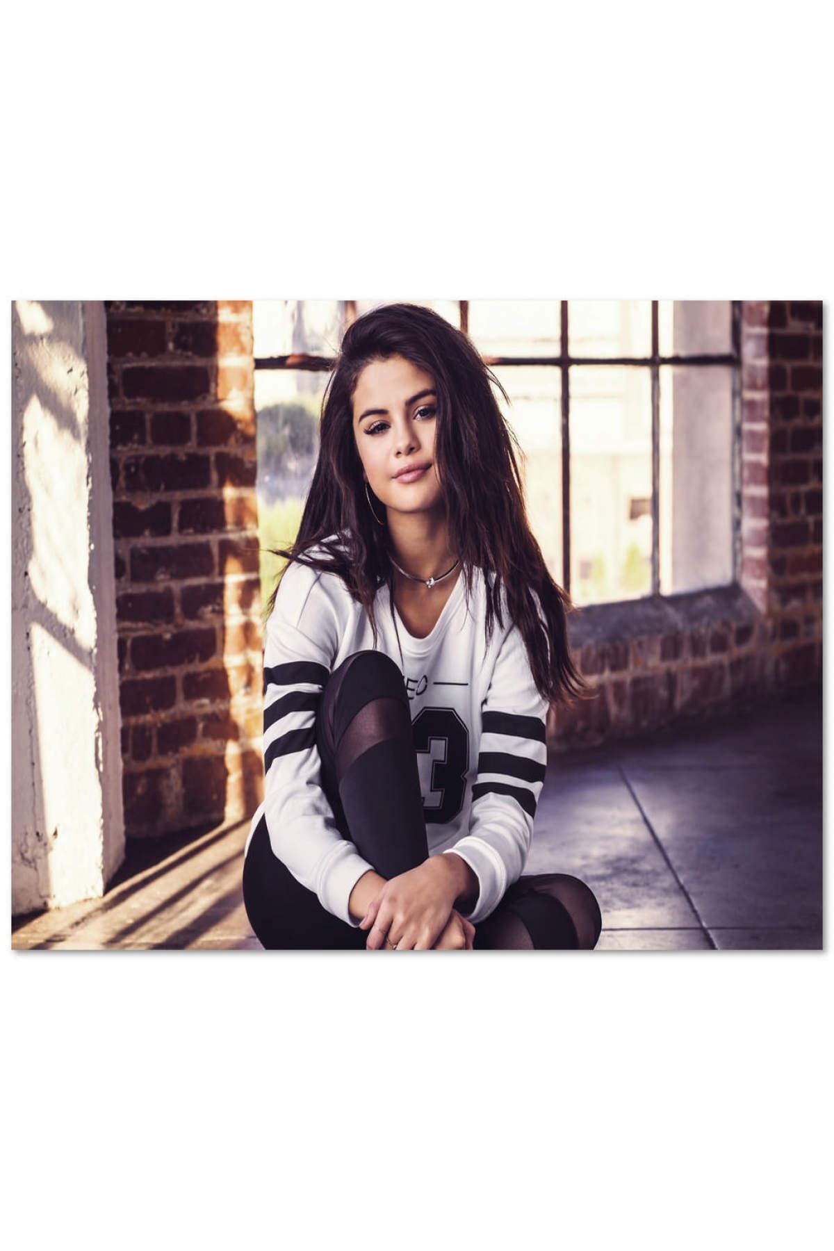 ahsap tablo selena gomez adidas neo spring collection 25x35 cm boyut