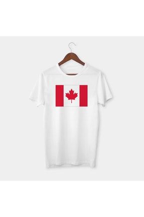 Kanada Bayrağı Baskılı Tişört T1481