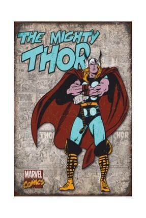Thor Marvel Retro Vintage Ahşap Poster 2030016 ATC00867