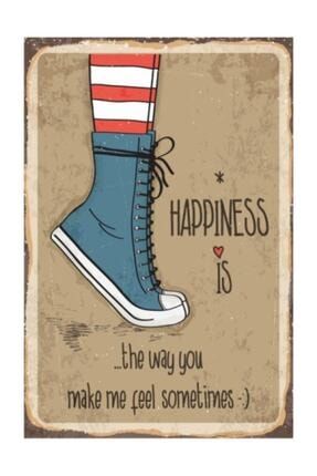 Mutluluk Retro Vintage Ahşap Poster ATC00842