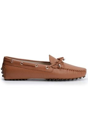 Ozdorothy Hakiki Deri Taba Kadın Loafer 489