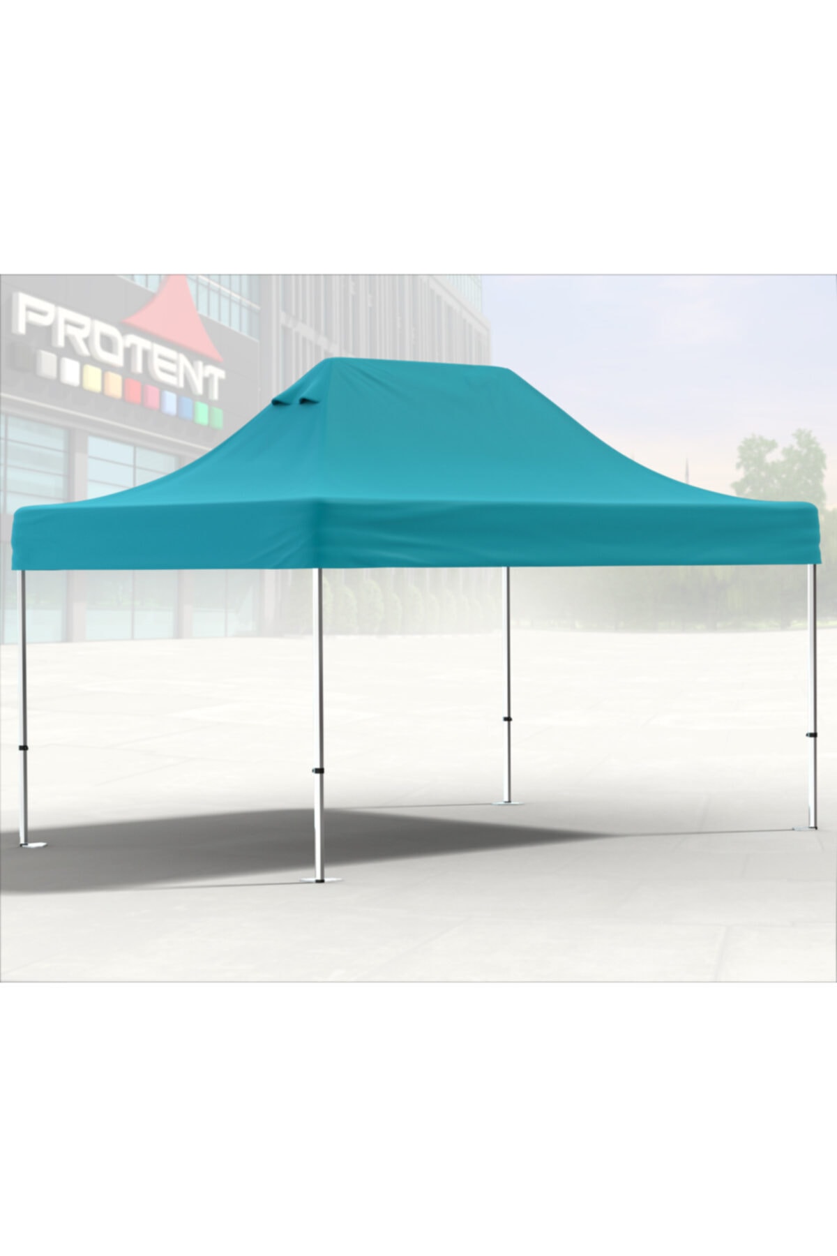 Protent Katlanır Protokol Organizasyon Çadırı 4x6 Portatif Taziye Fuar Çadırı Gazebo Gölgelik Tente 4x6m