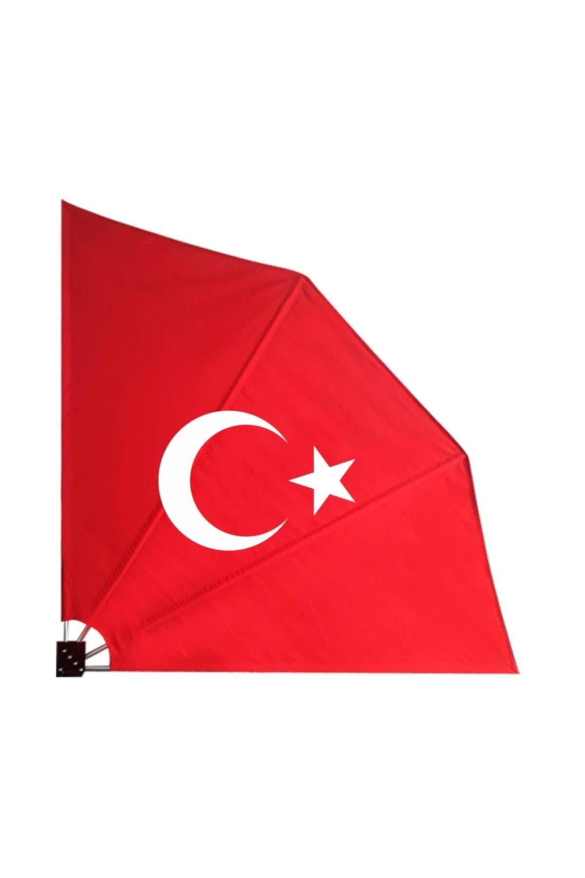 Miseya Türk Bayrak Katlanır Balkon Seperatörü Ayırıcı Kumaş Paravan