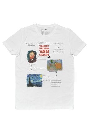 Vincent Van Gogh The Coolest / Tasarım Baskılı Vegan / Muse Unisex T-shirt dgms021-tee001