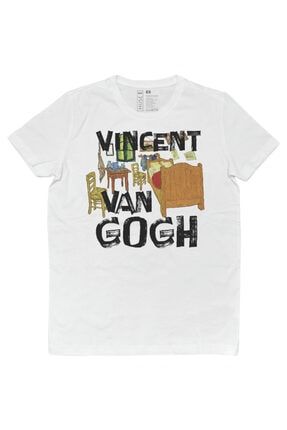 Vincent Van Gogh Floating Bedroom / Tasarım Baskılı Vegan / Muse Unisex T-shirt dgms021-tee007