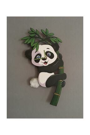 Panda Dekoratif Sarkaçlı Duvar Saati 3002020119
