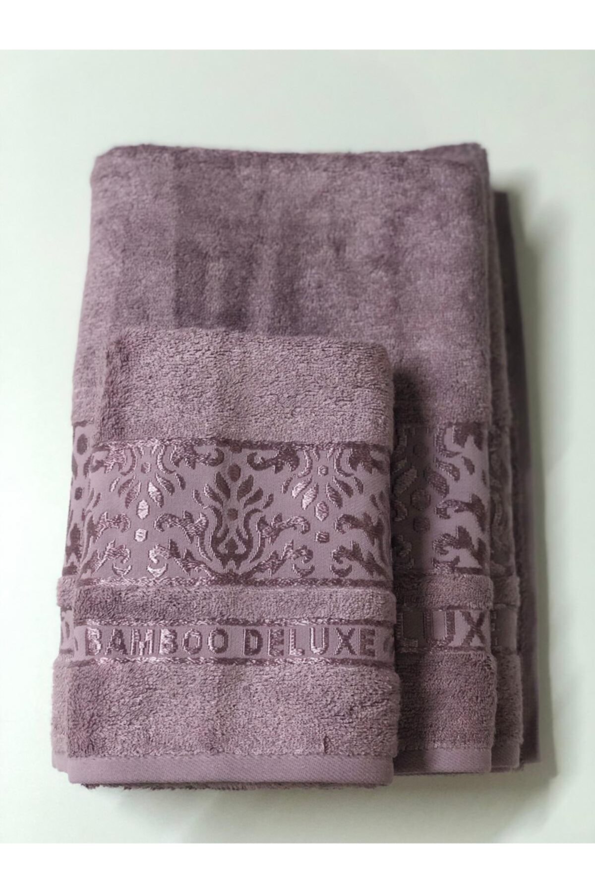 MCN Tekstil Damask Bambu El Yüz Havlusu 50x90