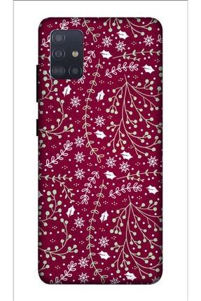 Galaxy A51 Çiçek Baskılı Desenli Silikon Kılıf A++-8268 Galaxy A51 kılıf-Zipax8268D5