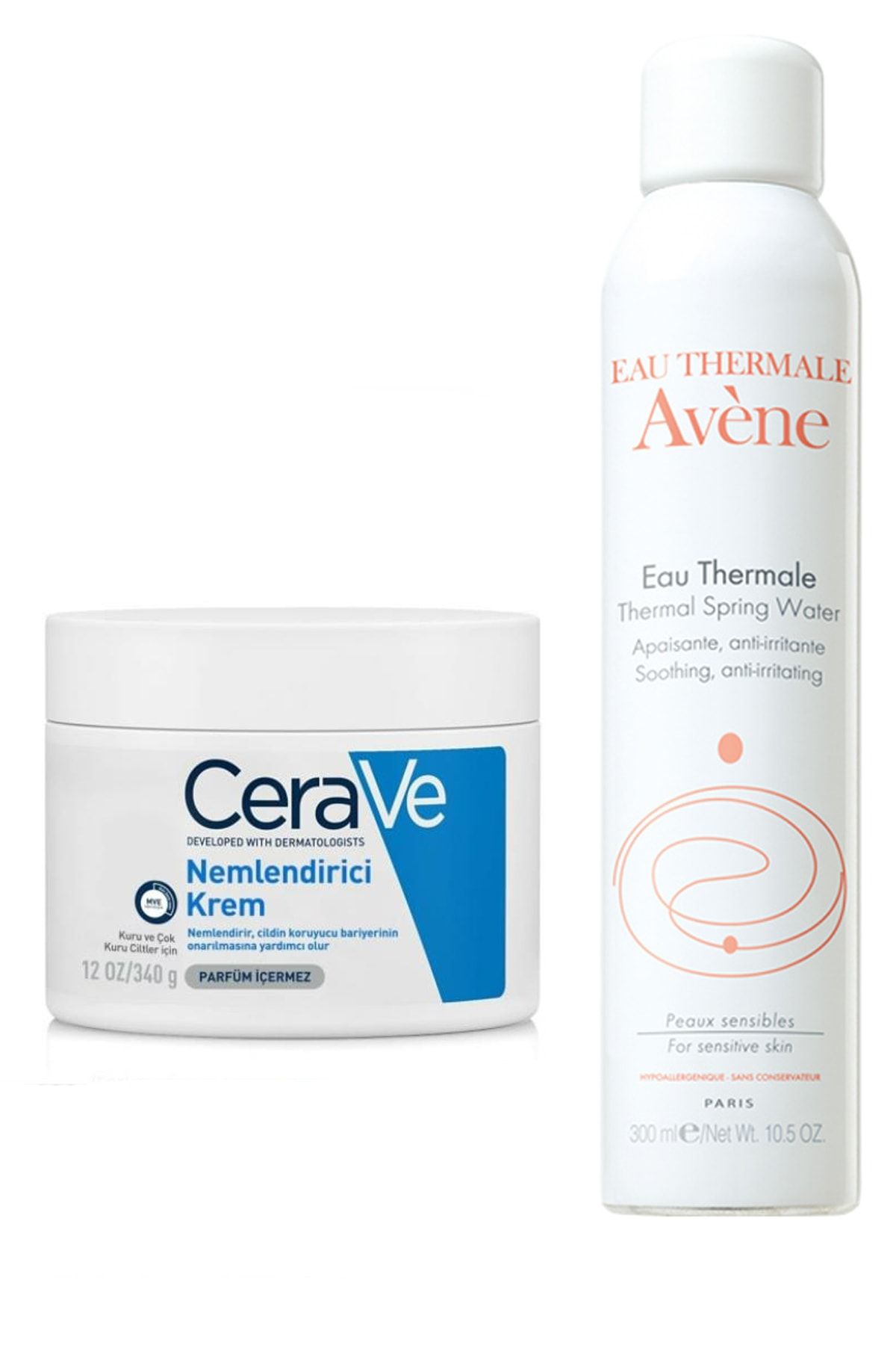 کرم بدن مرطوب کننده 340 + آب حرارتی 300 میل CeraVe