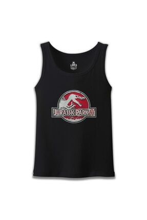 Jurassic Park - Logo Siyah Erkek Atlet - ea-665
