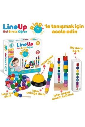 Line-up Ring Ipe Ve Çubuğa Boncuk Ve Şekil Dizme Oyunu, Zilli PRA-598150-6051