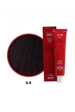 Saç Boyası 60 ml 6.8 Koyu Karamel ALİX - 6.8