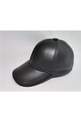 Siyah Hakiki Deri Şapka Z01