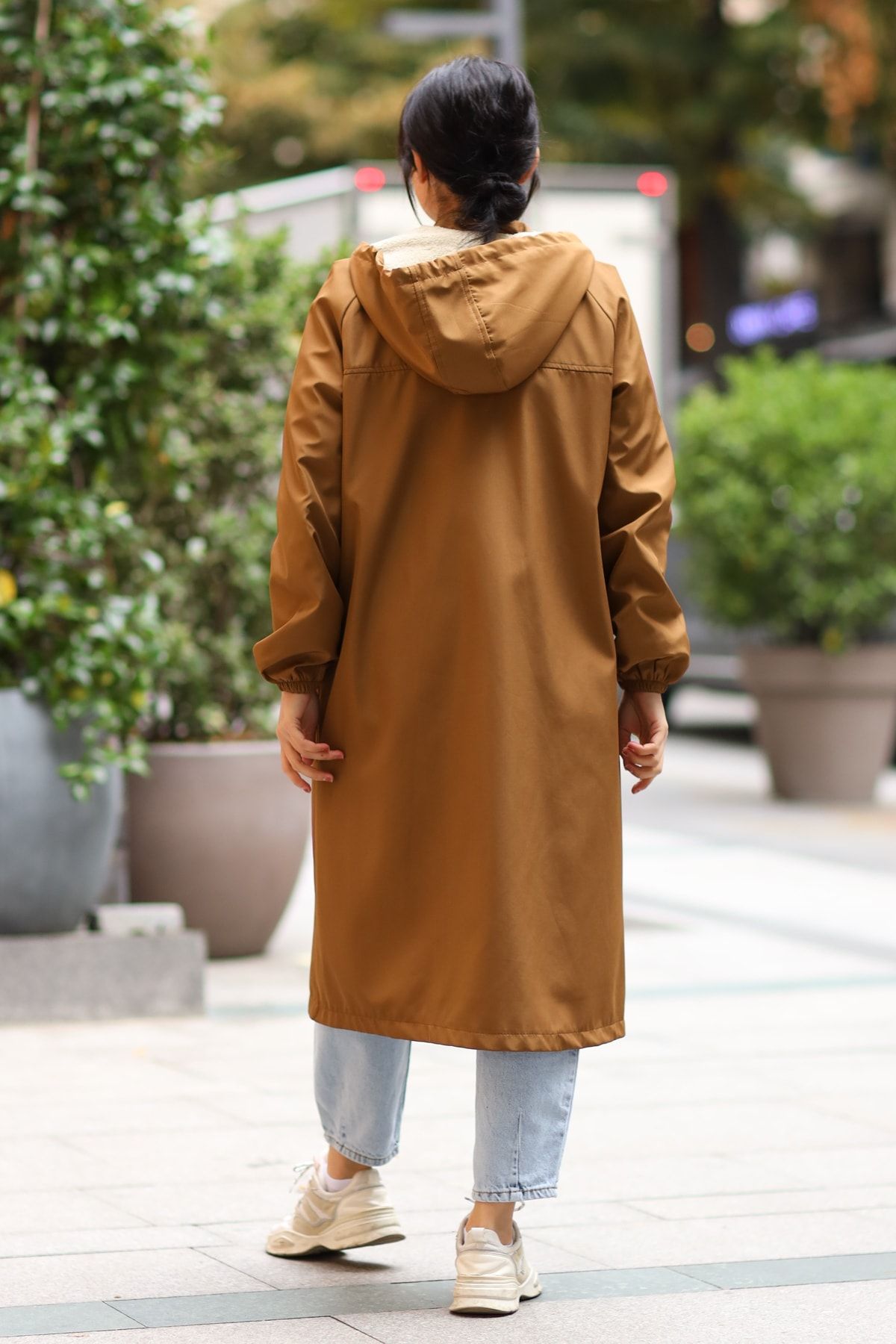 Tan store raincoat womens