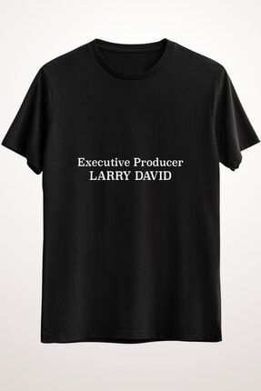 Erkek Siyah Executive Producer Larry David Essential T-shirt GR1905