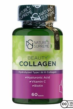 Beauty Collagen Hyaluronic Acid Biotin C Vitamini Içeren Kolajen 60 Tablet 13778