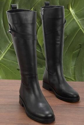 Siyah Leather Kadın Çizme K03531260003