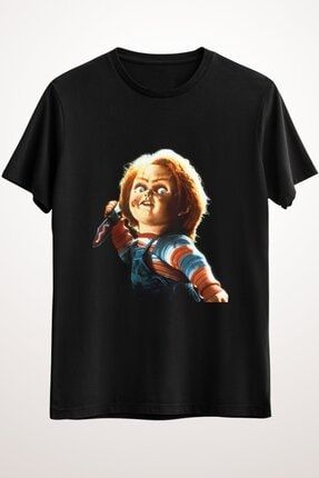 Erkek Siyah Chucky Classic T-shirt GR1542