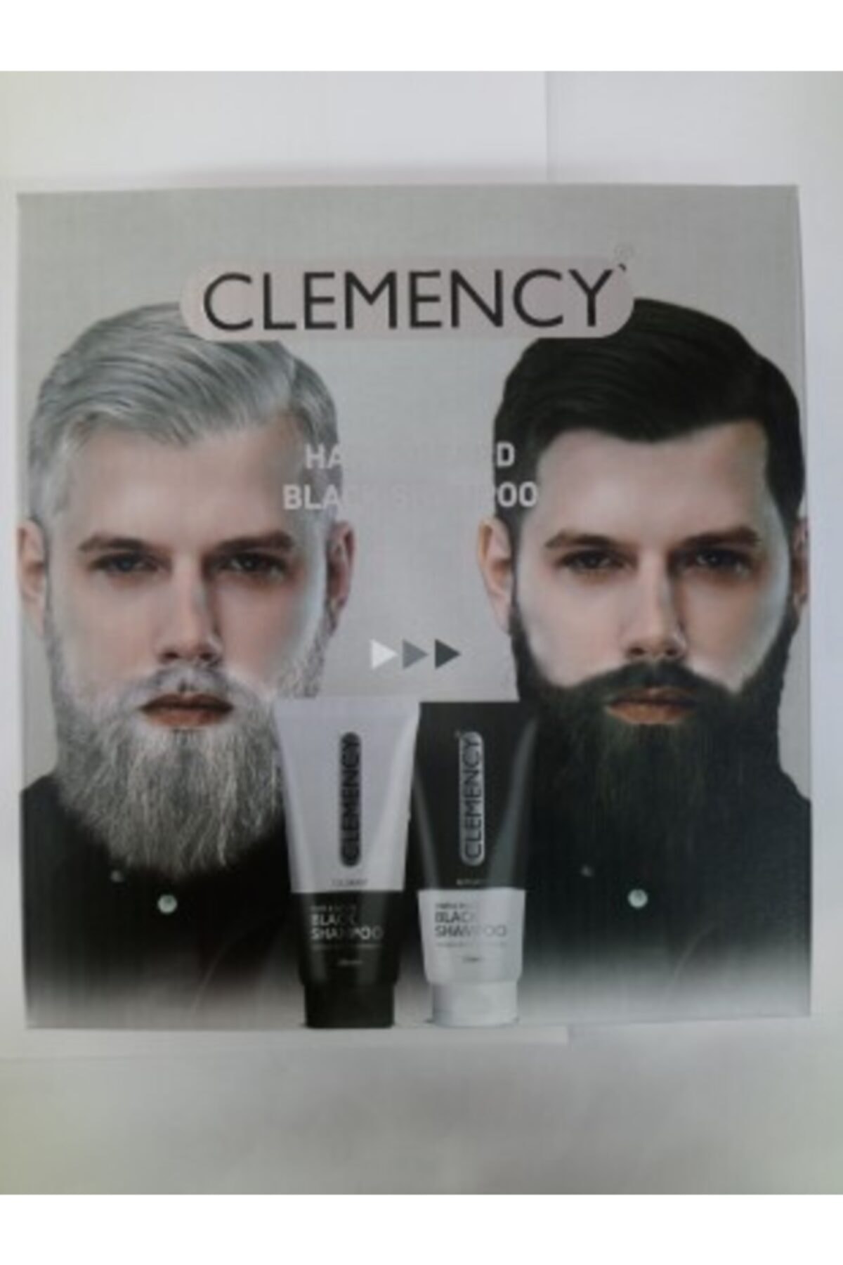 Clemency Erkek Saç( Boyası) Ve Sakal (boyası) Siyah Şampuan 200ml Colarant+200 Ml Actıvatör