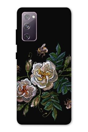 Zipax Galaxy S20 Fe Kılıf Örme Çiçekler Baskılı Desenli Silikon Kılıf A++-8069 Galaxy S20 FE kılıf-Zipax8069D5