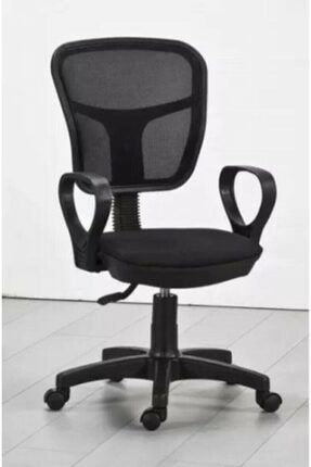 Siyah Fileli Bilgisayar Ofis Çalışma Sandalyesi Koltuğu Syh001