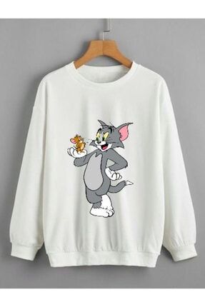 Oversize Unisex Tom And Jerry Sweatshirt BWS0003