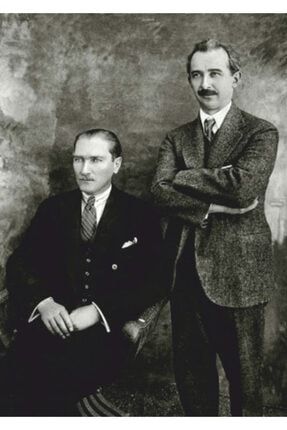 Mustafa Kemal Atatürk Ismet Inönü 30 X 45 Cm Kuşe Poster Silindir Kutulu Kargo 4348167524376
