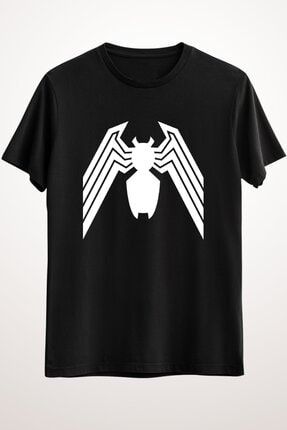 Unisex Siyah Tişört Venom Logo DO3254