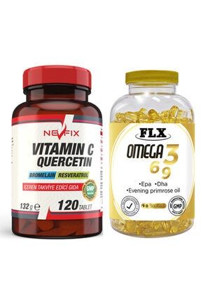 Vitamin C Quercetin 120 Tablet & Flx Omega 3-6-9 90 Tablet 511112051