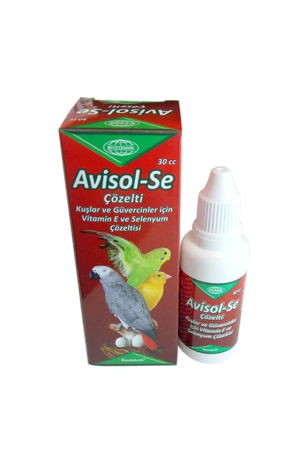 Biyoteknik Avisol Se Kuşlar Için Vitamin E + Selenyum 30cc.
