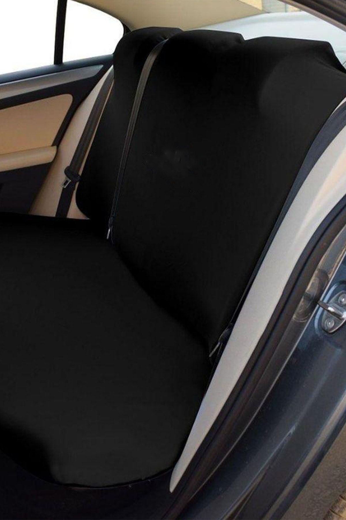 Genel Markalar Volkswagen Golf 7 Oto Koltuk Koruyucu Kılıf Araç Siyah Penye Servis Kılıfı fotoğrafı 3 (önizleme)