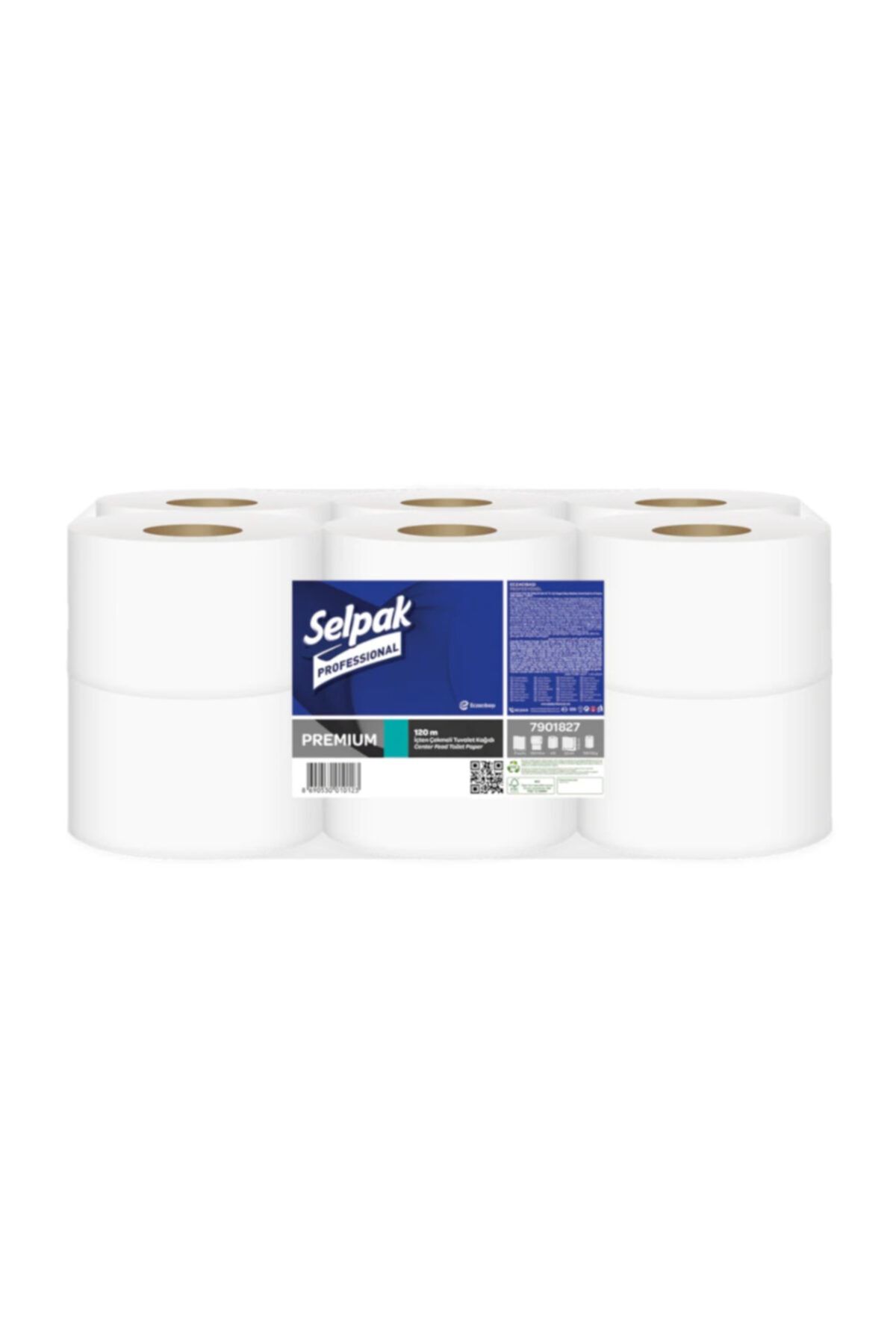 Selpak Professional Premium Içten Çekmeli Tuvalet Kağıdı 12 Rulo 120 M