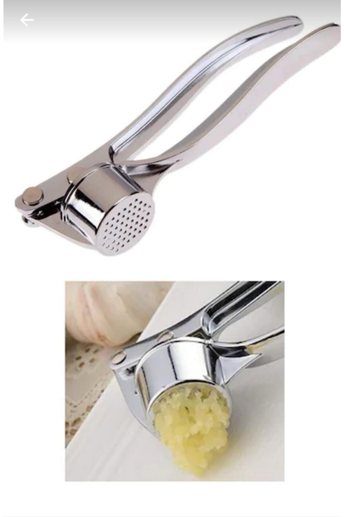 Kitchen Pembelia Paslanmaz Çelik Pense Sarımsak Ezici