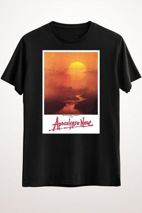 Erkek Siyah Apocalypse Now. Movie, Film, Old Poster, On Black. Classic T-shirt GR1165