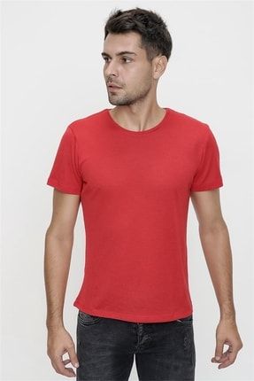 Ts 806 Slim Fit Kırmızı Spor T-shirt TS806Y2303