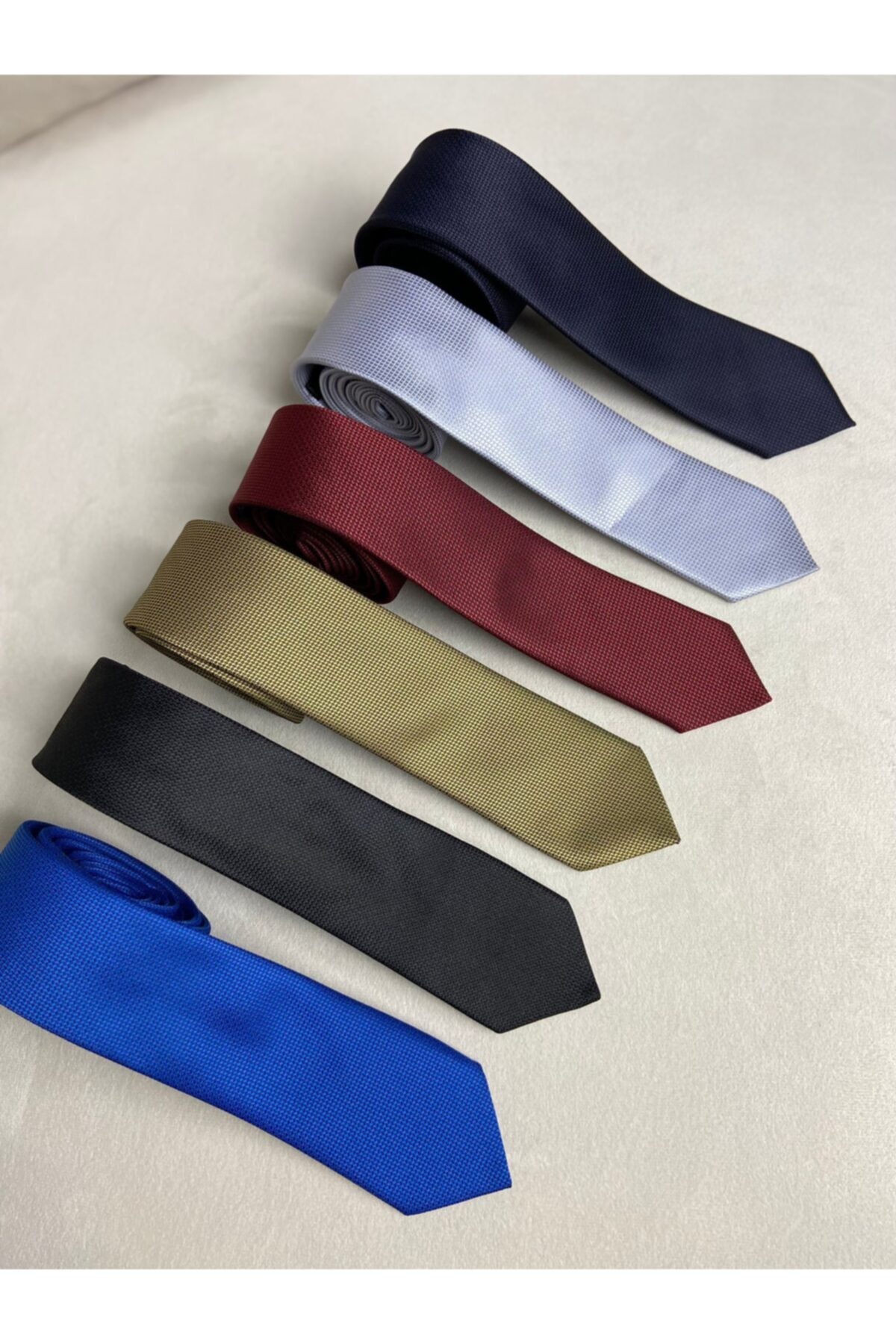 کراوات مردانه آبی سرمه ای leonmen | 2536987456 اورجینال - تصویر 4