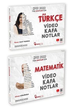 2022 Kpss Türkçe Matematik Video Kafa Notları 2 Li Set hk0089
