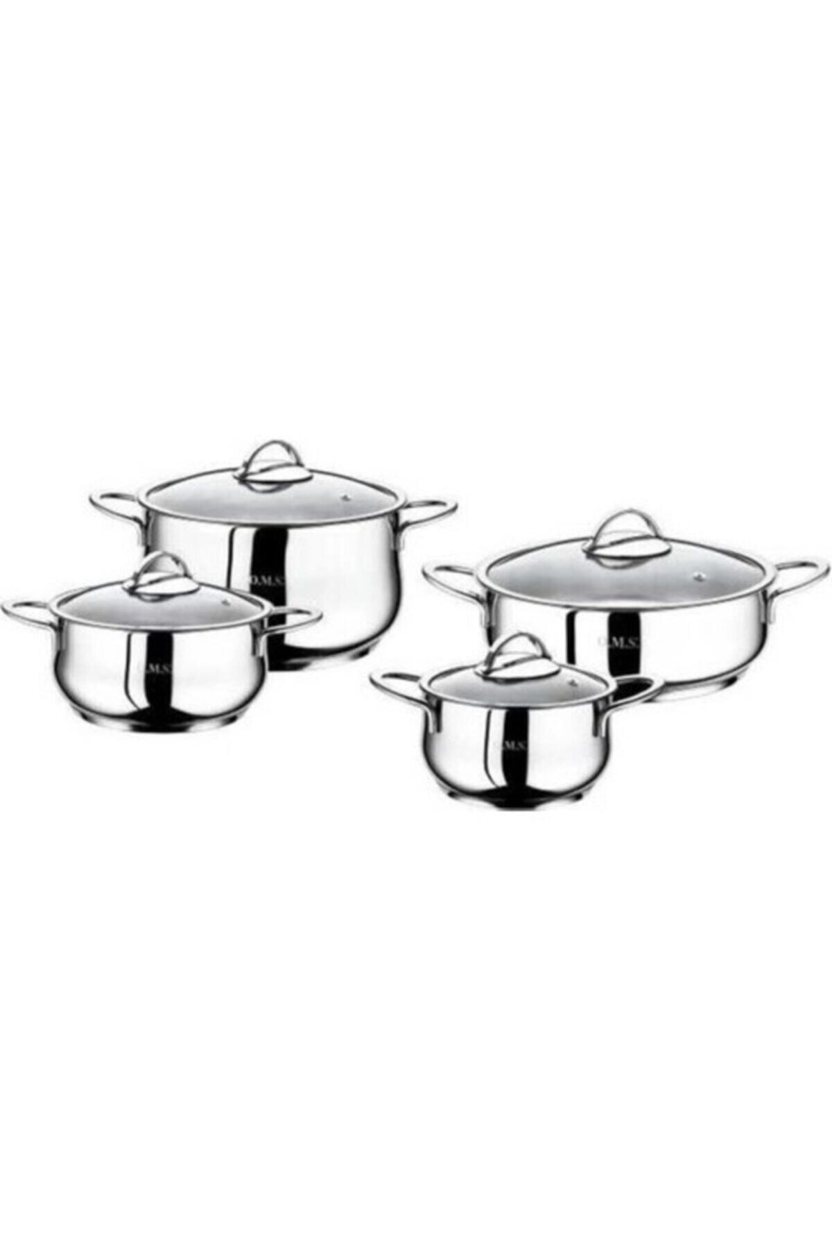 8 Piece Yummy Steel Cookware Set 1023 Plain