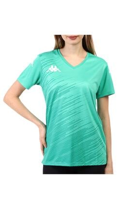 Kadın Yeşil Poly T-shirt 303Y1W0-102