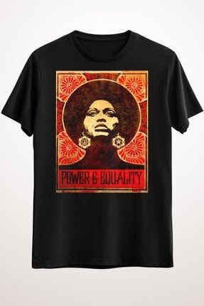 Erkek Siyah Angela Davis Poster 1971 Classic T-shirt GR1149
