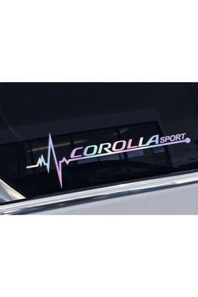 Toyota Corolla Yan Cam Sticker Oto Kapı Çıkartma Renk Değiştiren 20 Cm X 7 Cm OZ2269