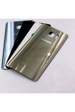 Sam Galaxy S7 Edge G935 Arka Kapak Pil Batarya Kapağı Logolu Siyah 00966-R1